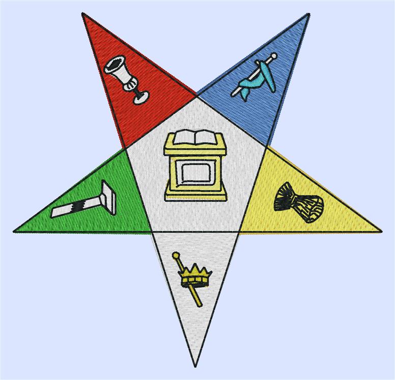 OES Eastern Star Embroidery (image for) OES Eastern Star Embroidery